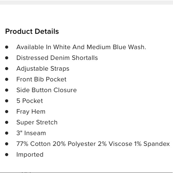FashionNova | denim shortalls size 27 (5) - Picture 4 of 4
